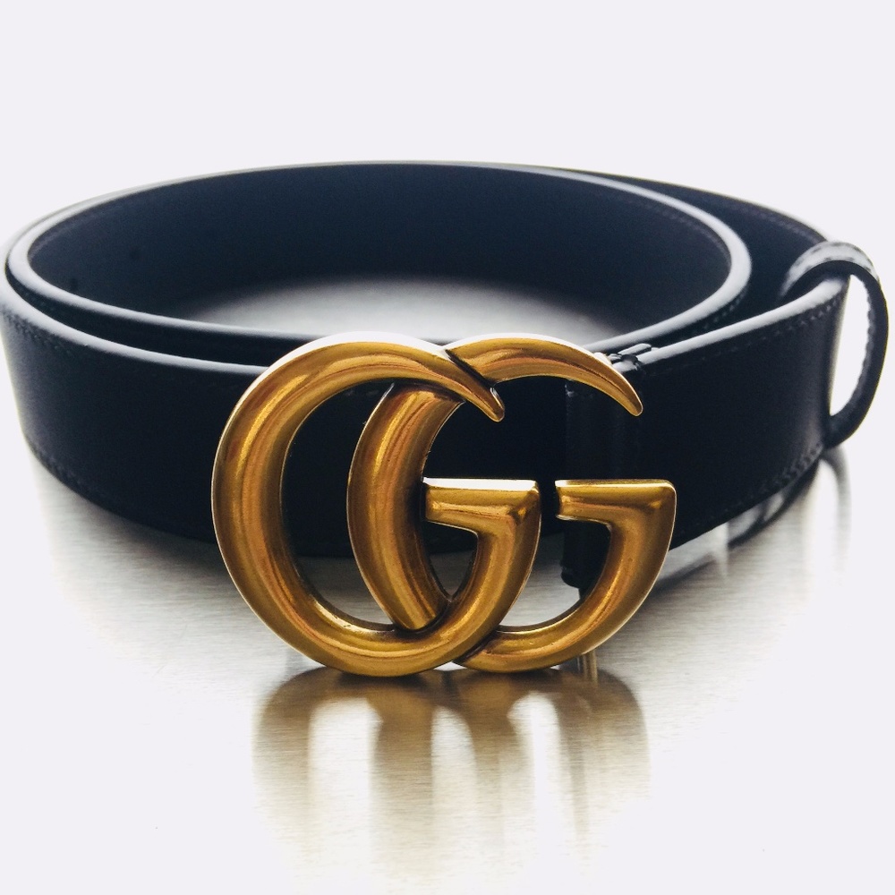 Authentic Black leather belt